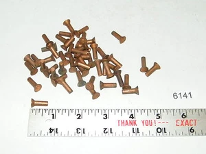 50 remaches de embrague de freno de cobre liso contrahundidos de colección vástago de 5/8 de largo x 3/16 - Imagen 1 de 1