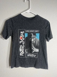 Camiseta Poetic Justice Tupac Juvenil Camiseta Talla Pequeña Manga Corta Cuello Redondo - Imagen 1 de 3