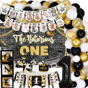 Notorious One Birthday Decorations, Notorious One Birthday Balloon Arch with ... - Picture 1 of 6
