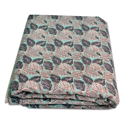 New 5Yard Hand Block Collection Printed Fabric Craft Sewing Running Loose Art - Image 1 of 4