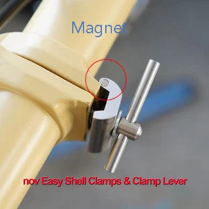 nov Easy Shell Clamps & Clamp Lever/ light weight, nov clamp, lever for brompton - Picture 1 of 21