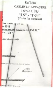 1:35 Trailing Cables T-34 Tow Cables Minimeca 3518 - Picture 1 of 1