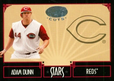 2004 Leaf Certified Cuts Stars Adam Dunn 13 Reds 412/599 - Image 1 of 2
