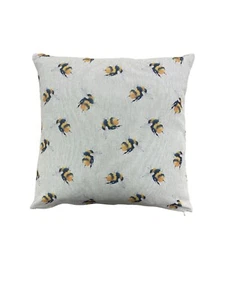 Bumble Bee Linen Zipped Cushion/Scatter Cover 16" 18" 20" 22" 24" - Picture 1 of 3