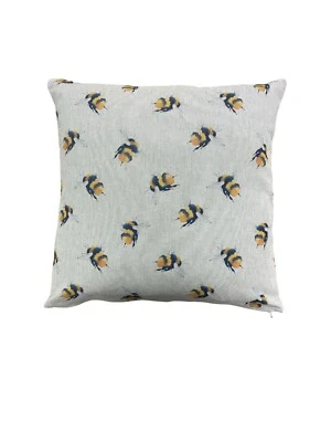 Bumble Bee Linen Zipped Cushion/Scatter Cover 16" 18" 20" 22" 24" - Image 1 of 3