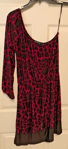 PRIVATE Womens Purple One Shoulder DRESS Size L EUC - Picture 1 of 3