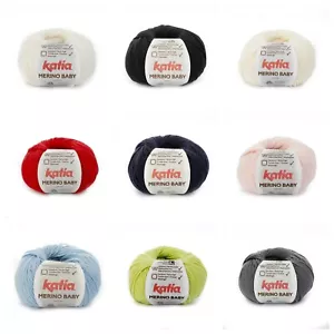 Katia - MERINO BABY - 57 Farben - Wolle - Garn - 50g - LL 165m -  (11,40€/100g) - Bild 1 von 72