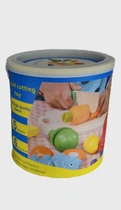 Motorik Schneidegemüse Spielset Montessori Lernspielzeug Holzspiel für Kinder - Bild 1 von 4