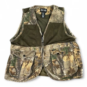 RealTree Hunting Vest Adult MEDIUM Camo Zip Mesh Game Bag Outdoor Shooting - Picture 1 of 8