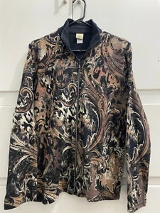 Vintage Y2K Jess & Jane Hoodie Floral Full Zip Sweatshirt Jacke Größe Large - Bild 1 von 6