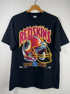 1992 Vintage NFL Washington Redskins Commanders Football Graphic T-Shirt - Picture 1 of 7