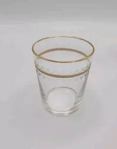 Antike goldverkrustete Kristall Schnapsbrille. 8 Stück - Bild 1 von 5