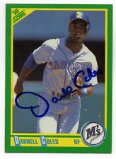 Darnell Coles Autograph On A 1990 Score - Seattle Mariners