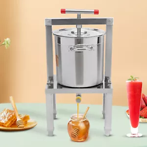 Prensa de miel de frutas grande sidra vino uva manzana prensa extractor para vino - Imagen 1 de 24