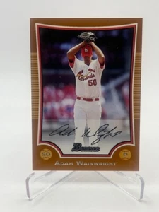 2009 BOWMAN ADAM WAINWRIGHT ORANGE #D 180/250 SP CARDINALS - Picture 1 of 1