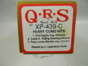  Perry Como Hits - Hot Diggity, Falling Star, Papa Loves, - Piano Word Roll P6 - Imagen 1 de 5