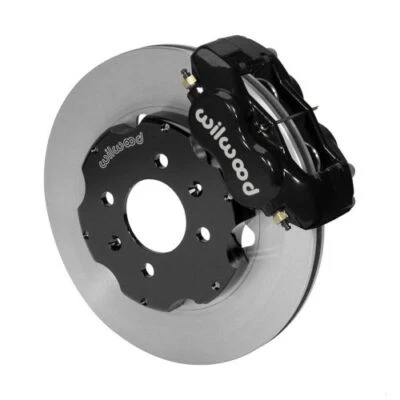 Frenos de disco delanteros Wilwood 140-8695 rotor de freno grande pinza negra de 4 pistones Foto 1 de 3