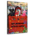 Leinwandbild Wandbild Pop Art Tasche No Brand Bag With No Hustle Leinwand
