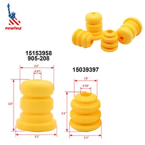 4PCS Front & Rear Position Control Arm Bump Stop For Cadillac Chevy GMC Truck US - Foto 1 di 9
