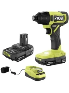 RYOBI ONE+ 18V Cordless 1/4 in. Impact Driver Kit with (2) 1.5 Ah Batteries and - Picture 1 of 7