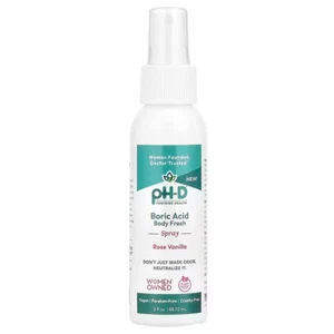 pH-D Feminine Health Boric Acid Body Fresh Spray Rose Vanilla 3 fl oz 88.72ml UK - Picture 1 of 3