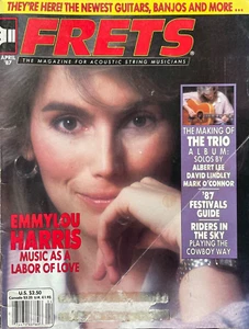 Frets Magazine April 1987 Emmylou Harris Albert Lee David Lindley Mark O'Connor - Picture 1 of 1
