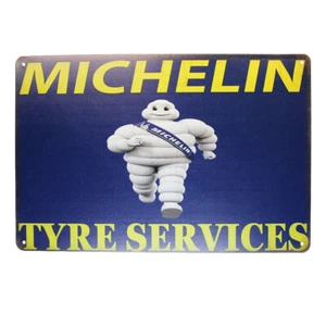 Tin Sign MICHELIN TYRE SERVICES Sprint Drink Bar Whisky Rustic Look - Picture 1 of 1