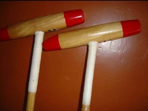 2 POLO STICKS ROOT CANE MALLETS POLO STICK, POLO MALLETS,ROOT CANE MALLETS - Picture 1 of 7