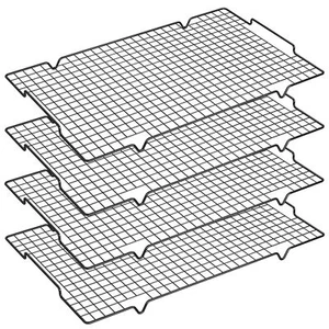 4 Pack Cooling Racks - 16" x 10" Nonstick Wire Baking Rack with Handle fits H... - Picture 1 of 6