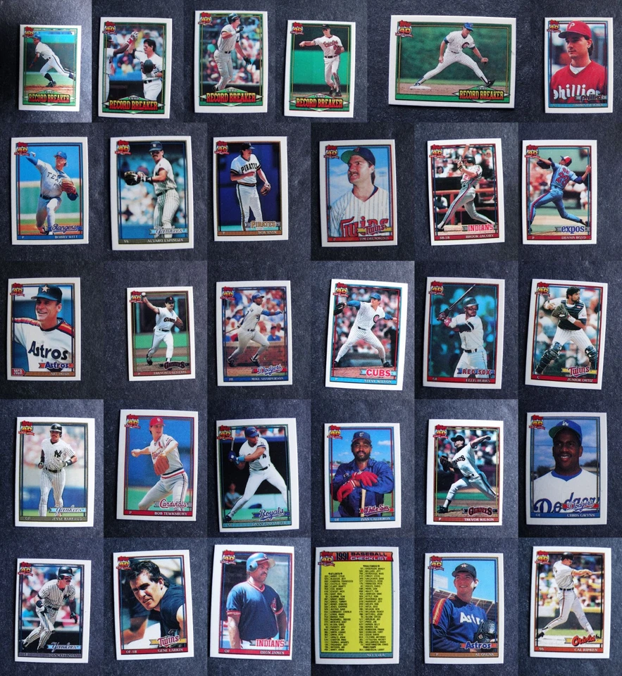 1991 Topps Micro Mini Baseball Cards Complete your Set You U Pick List 1-200 - Image 1 of 2