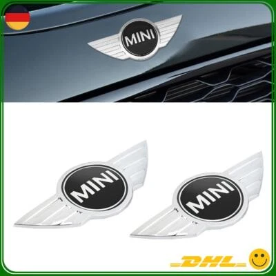 2x Metall Emblem Abzeichen Motorhaube Heckklappe für Mini Cooper S R50 R53 R55 - Bild 1 von 4