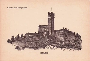 B2011) CARTOLINA CAMINO CASTELLI DEL MONFERRATO TIMBRO CONVEGNO F.U.C.I CREA - Imagen 1 de 2