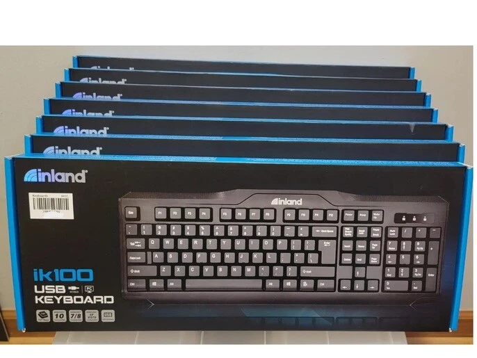 Inland ik100 Wired USB Keyboard Micro Center NEW.  - Image 1 of 2