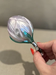 Adorno de vidrio flor tulipán - Imagen 1 de 8