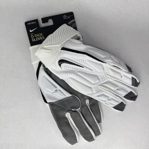 Nike Men 4XL NFL PRO STOCK D-Tack White Padded Lineman Football Glove CV7993-017 - Picture 1 of 7