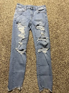 JEANS DONNA AE AMERICAN EAGLE 8 CORTO JEGGING NEXT LEVEL ELASTICIZZATO - Foto 1 di 4