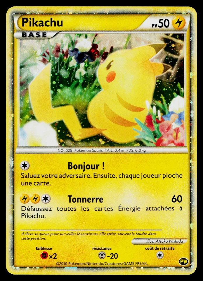 PIKACHU FRENCH PIKACHU WORLD COLLECTION JAPANESE POKEMON TCG - Image 1 of 4