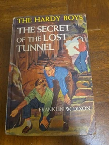 Hardy Boys The Secret of The Lost Tunnel 1950 Franklin W Dixon Hardcover VG - Imagen 1 de 7