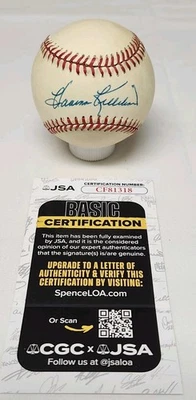 Harmon Killebrew Firmado Rawlings Oficial Liga Americana Béisbol Certificado de Autenticidad JSA A4 Foto 1 de 3