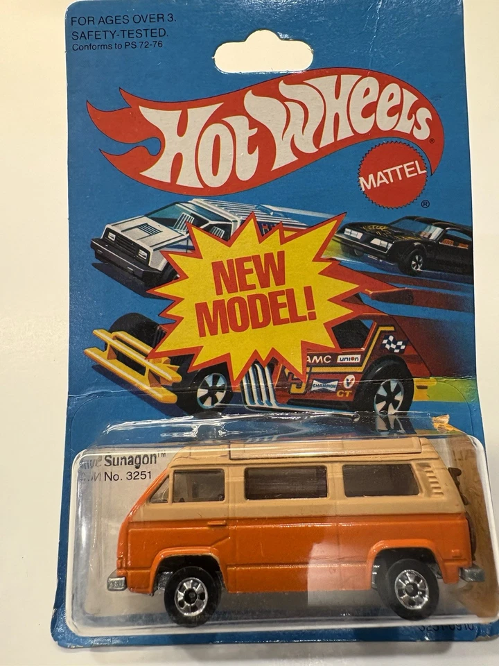 Vintage 1981 Hot Wheels Sunagon Orange with Beige Top New Model #3251 - Image 1 of 4