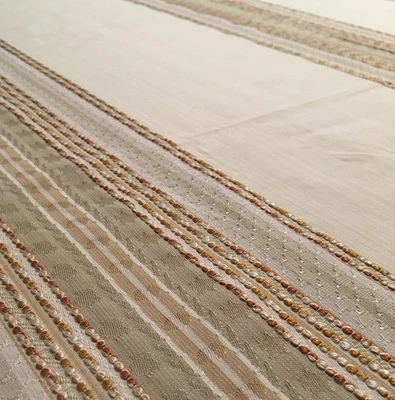 2.5 meters x ZOFFANY "Lisere Stripe" 3D corded stripe fabric Paris Grey - Image 1 of 4