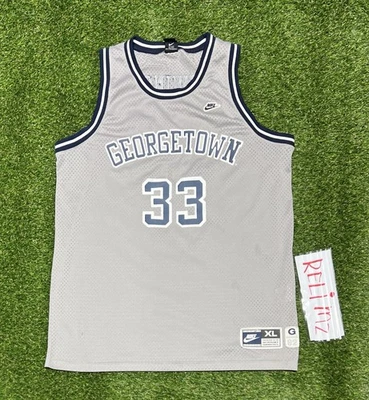 Camiseta deportiva de baloncesto de la NBA vintage del equipo Nike auténtica Georgetown Hoyas Patrick Ewing Foto 1 de 4