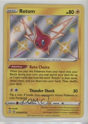 Shiny Holo - Rotom Pokémon Sword & Shield Shining Fates Vault #SV038 - Image 1 of 2