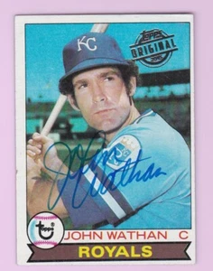 1979 Topps #99 John Wathan autograph signed Topps Original Buyback Royals - Picture 1 of 2