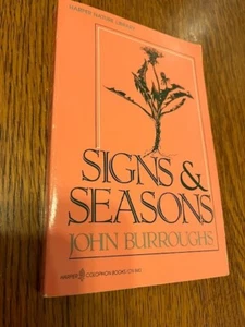 Signs & Seasons John Burroughs paperback 1stb Harper edition 1981 - Bild 1 von 2