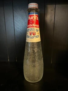 Vintage Hunt's Ketchup Spirit of 76 Decanter Bottle 26 oz. Eagle Washington - Picture 1 of 3