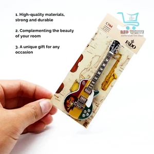 2 Stück Miniatur Gitarre - Rasta Reggae Style _ Bob Marley Sammlerstück - Bild 1 von 6