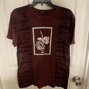 Obey N 89 Men’s Flower Maroon Tie Dye T Shirt Size Medium - Picture 1 of 5