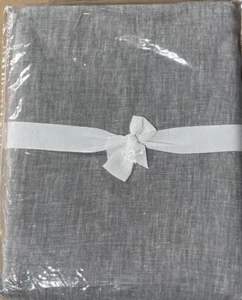 (1) Pottery Barn Belgian Flax Linen BLACKOUT Drape Curtain 100x84" - Flagstone - Picture 1 of 3