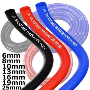 Silicone Radiator Hose Coolant Heater Hose 1m - 50m 6mm 8mm 10mm 13mm 16mm 25mm - Picture 1 of 23